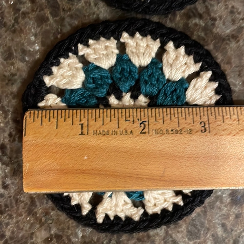 Crochet Coasters - Set of 4 - 100% Cotton - Handmade by me! - Picture 7 of 10